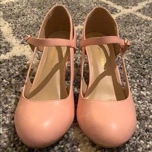 Pink Mary Jane pumps